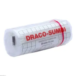 Dracosumbi fixing bandage 8 cm x 4 m white, 1 piece