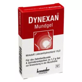 DYNEXAN Mouth gel cylinder ampoules, 4X1.7 g