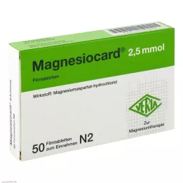 MAGNESIOCARD 2.5 mmol film-coated tablets, 50 pcs