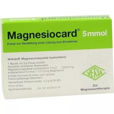 MAGNESIOCARD 5 mmol Plv.z.Her.e.Lsg.z.Einnehmen, 20 St