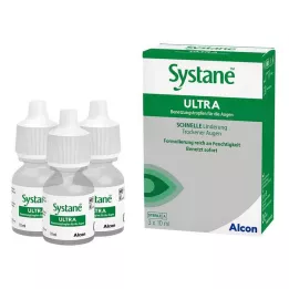 SYSTANE ULTRA Lubricating drops for the eyes, 3X10 ml
