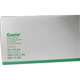 GAZIN Gauze comp. 10x10 cm sterile 16-fold, 10x10 pieces