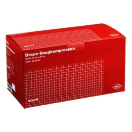 Suction compresses sterile 10x20c, 25 pcs