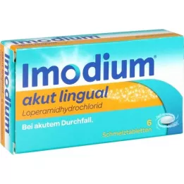 IMODIUM compresse Lingual Smelterated acute, 6 pz