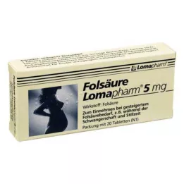 FOLSÄURE LOMAPHARM 5 mg tablets, 20 pcs
