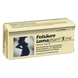FOLSÄURE LOMAPHARM 5 mg tablets, 50 pcs