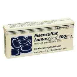 EISENSULFAT Lomapharm 100 mg film-coated tablets, 20 pcs