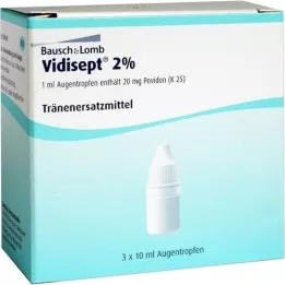 VIDISEPT 2% eye drops, 3x10 ml