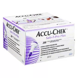 ACCU-CHEK Safe T Pro Plus lancets, 200 pcs