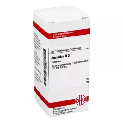 AESCULUS D 3 tablets, 80 pcs