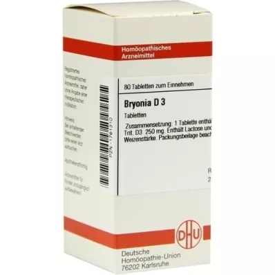 BRYONIA D 3 tablets, 80 pcs