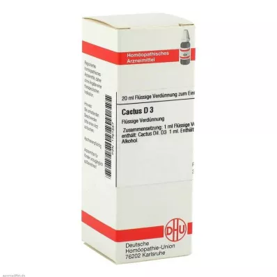 CACTUS D 3 Dilution, 20mL CACTUS D 3 Dilution, 20mL