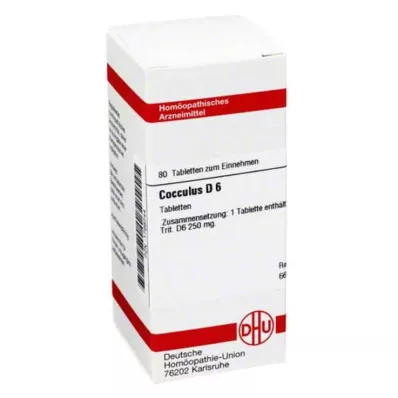 COCCULUS D 6 tablets, 80 pcs COCCULUS D 6 tablets, 80 pcs