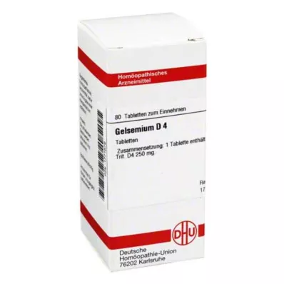 GELSEMIUM D 4 tablets, 80 pcs GELSEMIUM D 4 tablets, 80 pcs