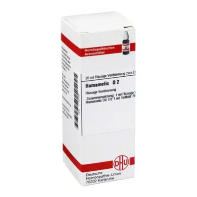 HAMAMELIS D 2 Dilution, 20 ml HAMAMELIS D 2 Dilution, 20 ml