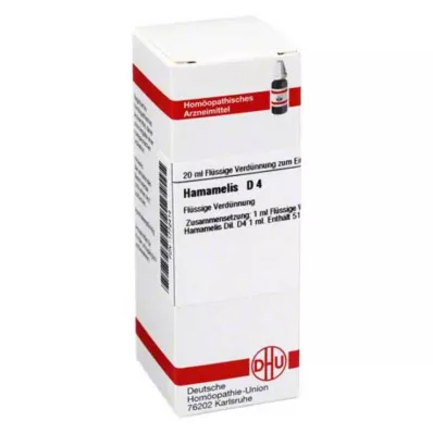 HAMAMELIS D 4 Dilution, 20 ml