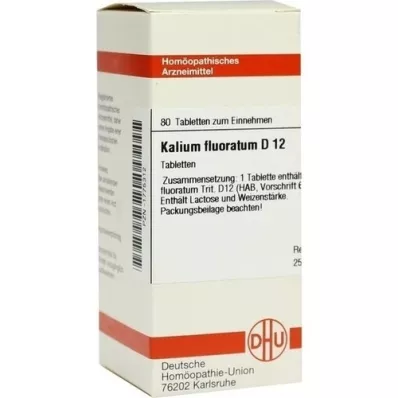 KALIUM FLUORATUM D 12 tablets, 80 pcs KALIUM FLUORATUM D 12 tablets, 80 pcs