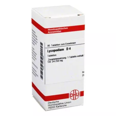 LYCOPODIUM D 4 tablets, 80 pcs LYCOPODIUM D 4 tablets, 80 pcs