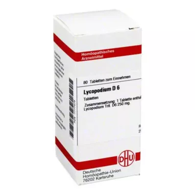 LYCOPODIUM D 6 tablets, 80 pcs LYCOPODIUM D 6 tablets, 80 pcs