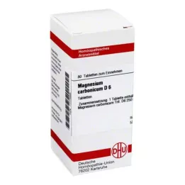 MAGNESIUM CARBONICUM D 6 tablets, 80 pcs
