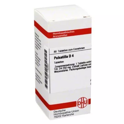 PULSATILLA D 4 tablets, 80 pcs