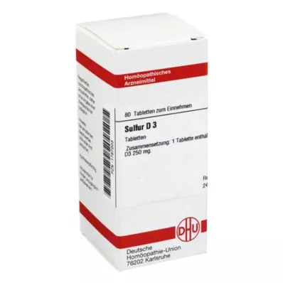 SULFUR D 3 tablets, 80 pcs SULFUR D 3 tablets, 80 pcs