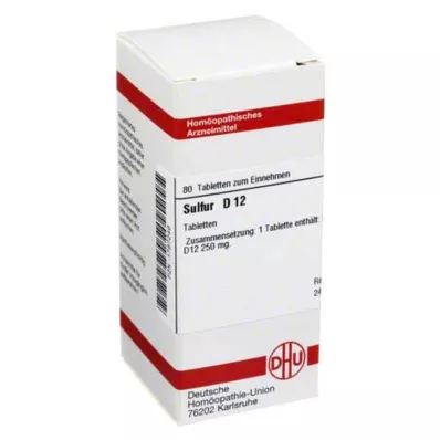 SULFUR D 12 tablets, 80 pcs SULFUR D 12 tablets, 80 pcs