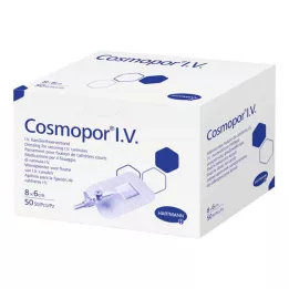 COSMOPOR I.V. Cherülenfixierverband 6x8 cm, 50 pcs