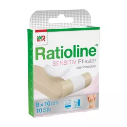 RATIOLINE sensitive quick wound dressing 8 cmx1 m, 1 piece