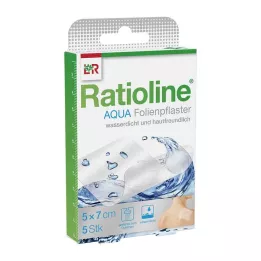 RATIOLINE aqua shower plasters 5x7 cm, 5 pcs