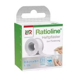 RATIOLINE acute adhesive plaster 2.5 cmx5 m, 1 piece