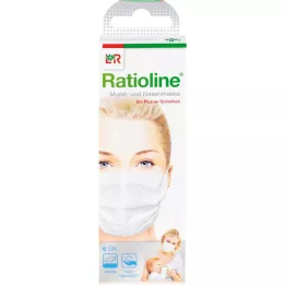 Ratioline Mouth and nose mask, 6 pcs