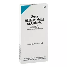 AQUA AD iniectabilia ex Colonia ampoules, 10X2 ml