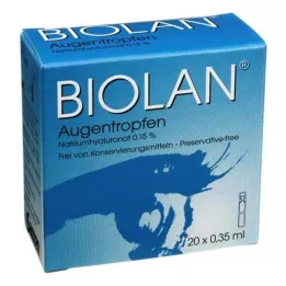 BIOLAN Eye drops single nose pipettes, 20x0.35 ml