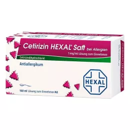 CETIRIZIN HEXAL Juice for allergies, 150 ml