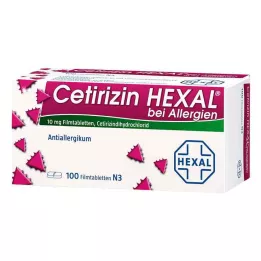 CETIRIZIN HEXAL Film-coated tablets for allergies, 100 pcs