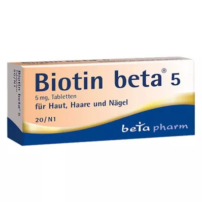 BIOTIN BETA 5 tablets, 20 pcs
