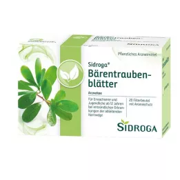 SIDROGA Bearberry leaf tea filter bags, 20X2.0 g