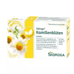 SIDROGA Chamomile flower tea filter bags, 20X1.5 g