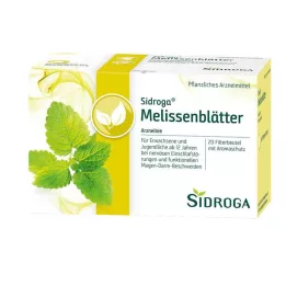 SIDROGA Lemon balm leaves tea filter bags, 20X1.5 g