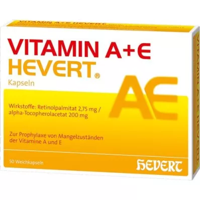 VITAMIN A+E Hevert capsules, 50 pcs