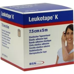 LEUKOTAPE K 7.5 cm skin color, 1 pcs