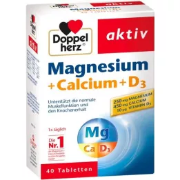 DOPPELHERZ Magnesium+Calcium+D3 Tabletten, 40 St