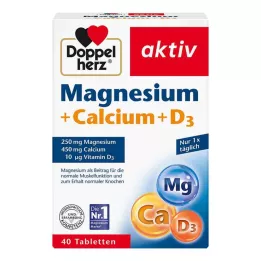 DOPPELHERZ Magnesium+Calcium+D3 tablets, 40 pcs