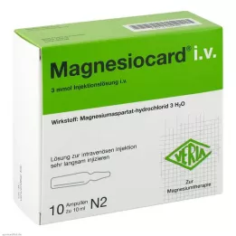 MAGNESIOCARD i.v. Solution for injection, 10X10 ml