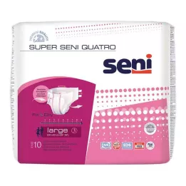SUPER SENI Quatro incontinence pants size 3 L, 10 pieces