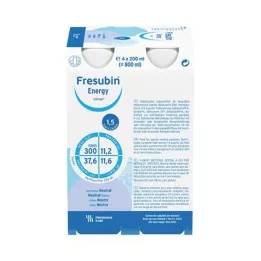 FRESUBIN ENERGY DRINK Neutral drinking bottle, 4X200 ml