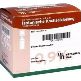 ISOTONISCHE Saline solution 0.9% plastic ampoules, 20x5 ml