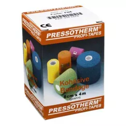 PRESSOTHERM Cohesive bandage 8 cmx4 m red, 1 piece