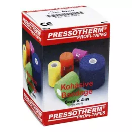 PRESSOTHERM Cohesive bandage 8 cmx4 m blue, 1 pc